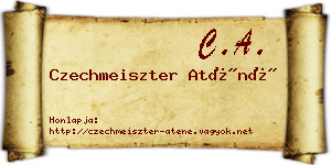 Czechmeiszter Aténé névjegykártya